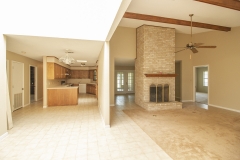 family room kitchen