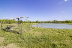 solar fed stock tank