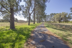 Paved entrance