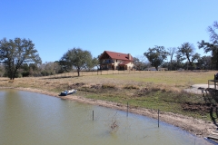 ross ranch house from pond view