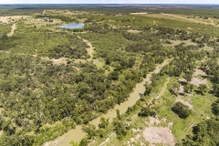 aerial from river
